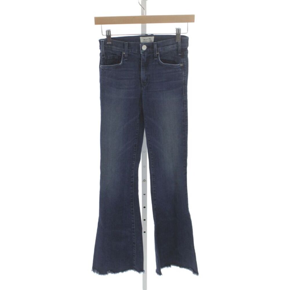 McGuire Womens Flared Jeans Blue Cotton Mid Rise Button Size 24
